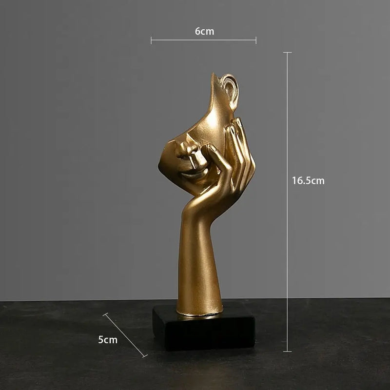 Estátua Abstrata de Resina Nórdica