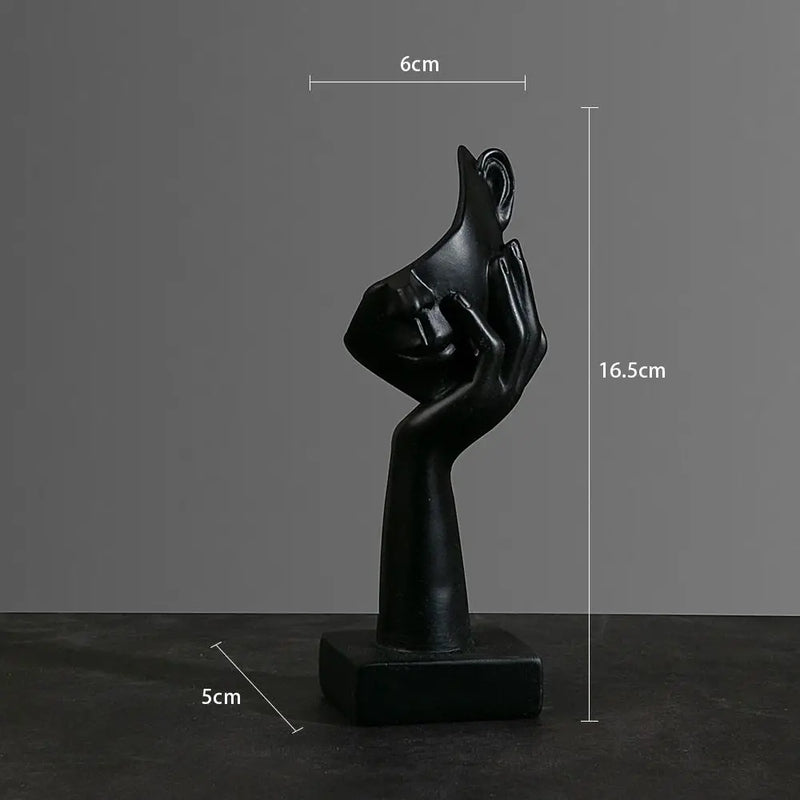 Estátua Abstrata de Resina Nórdica