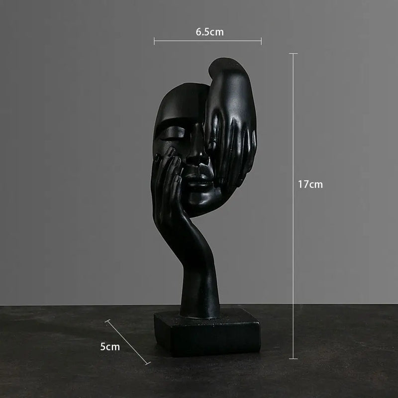Estátua Abstrata de Resina Nórdica