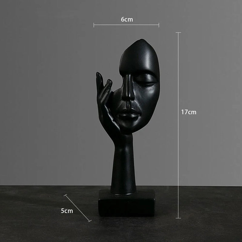 Estátua Abstrata de Resina Nórdica