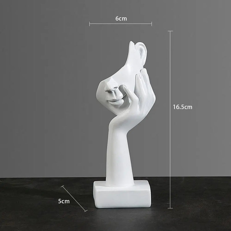 Estátua Abstrata de Resina Nórdica